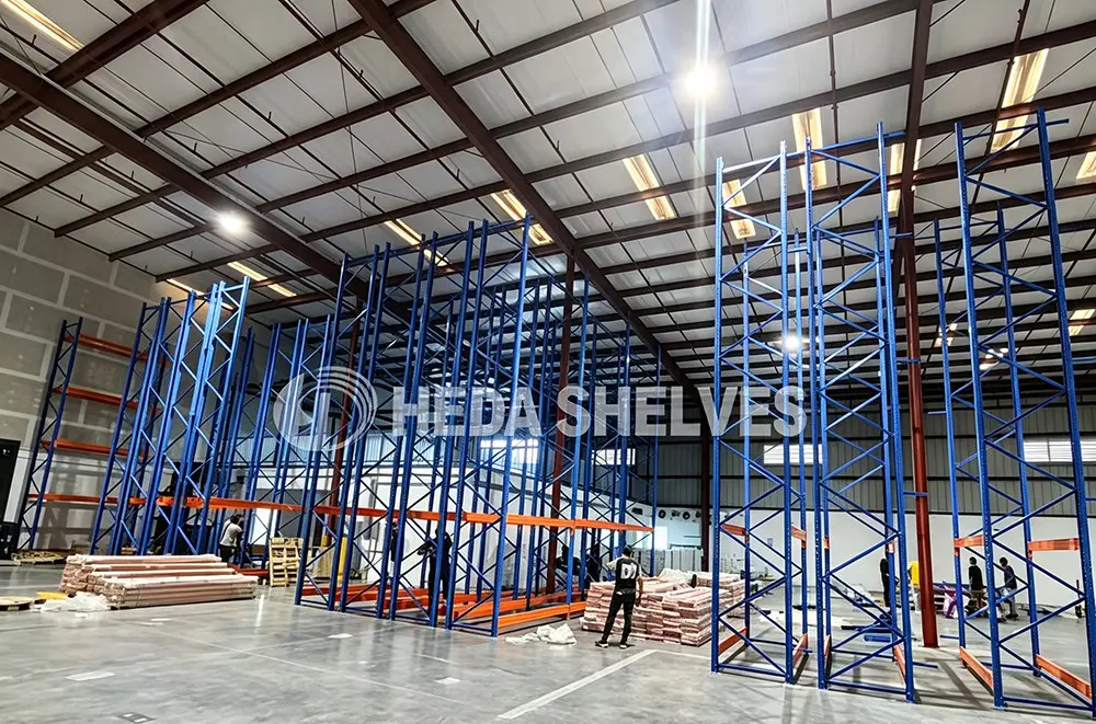 Installation support step 2: upright frame erection