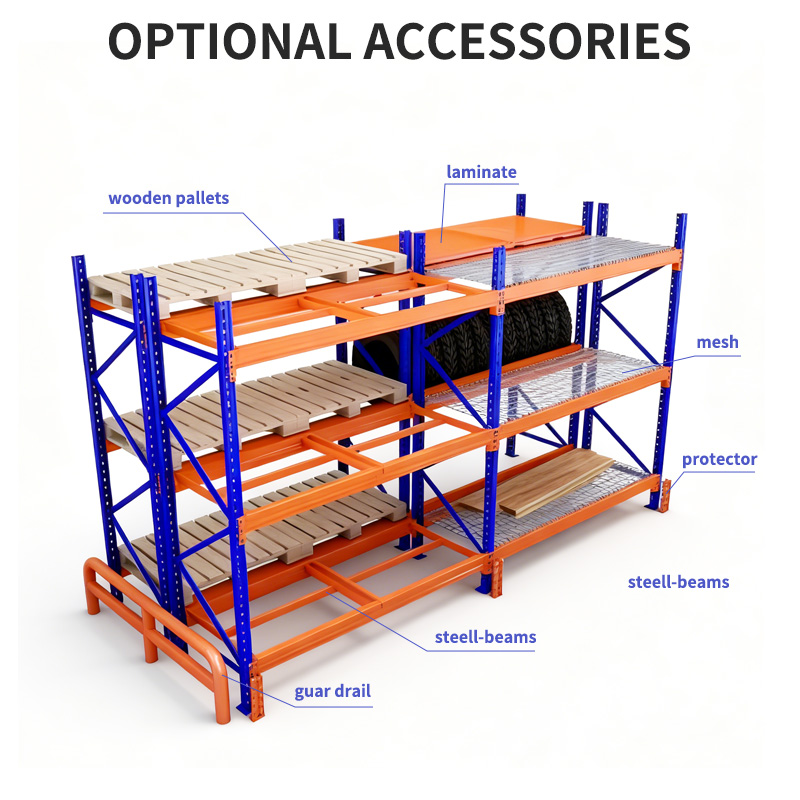 Factory Customized 500kg Per Layer Adjustable Warehouse Pallet Storage Racking for Logistics Warehouse Storage Shelving