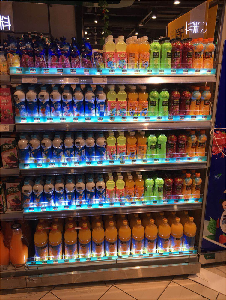 Gravity Flow Shelf FIFO System Custom Size Black Eco-Friendly Supermarket Roller Pusher Self Maintenance For Walk-in Cooler