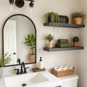 MDF Floating Shelves Multifunctional Wall Mounted Shelving