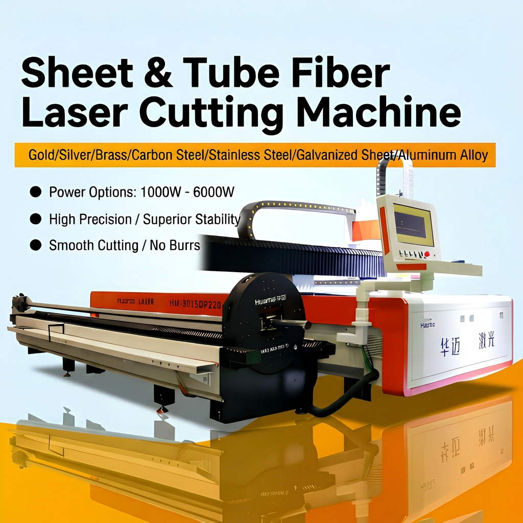 Huamai 2-in-1 Fiber Laser Cutter Water for Sheet Metal New AI Intelligent Control Electrical Cabinets Pallet Racking Upright