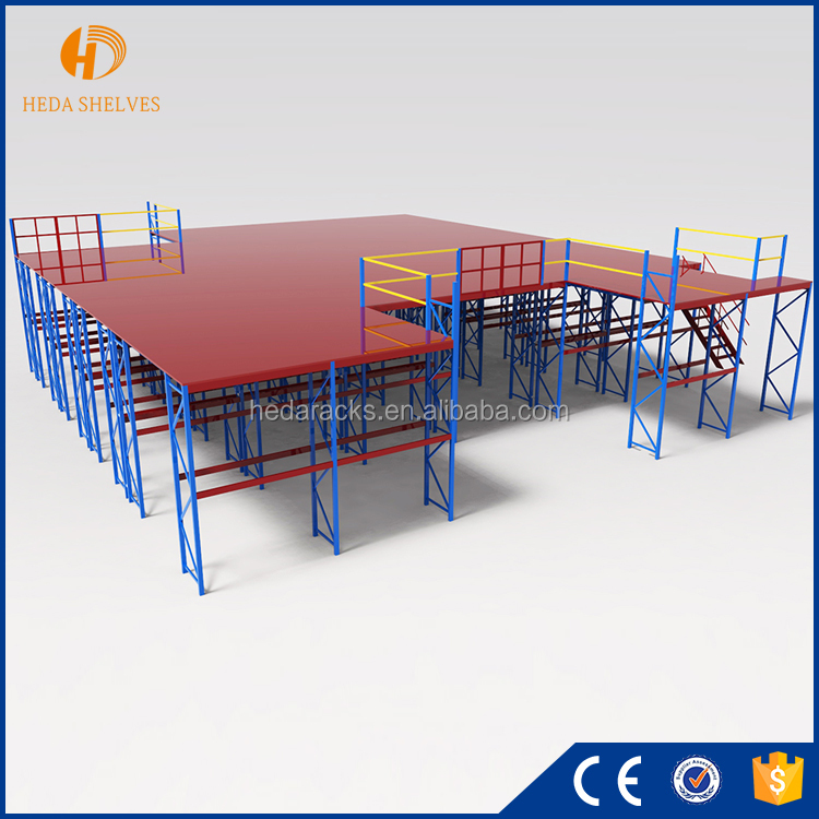 Warehouse Heavy Duty Loft Platform Storage Attic Rack Pallet Racking Mezzanine Floor Rack for Warehouse Storage Racks System
