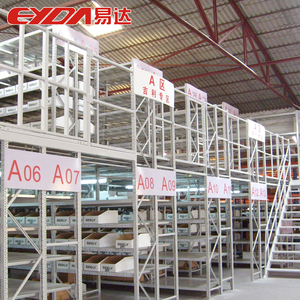 Eyda Industrial Steel 5 Layer Heavy Duty Drive Through Mezzanine Floor Racking System