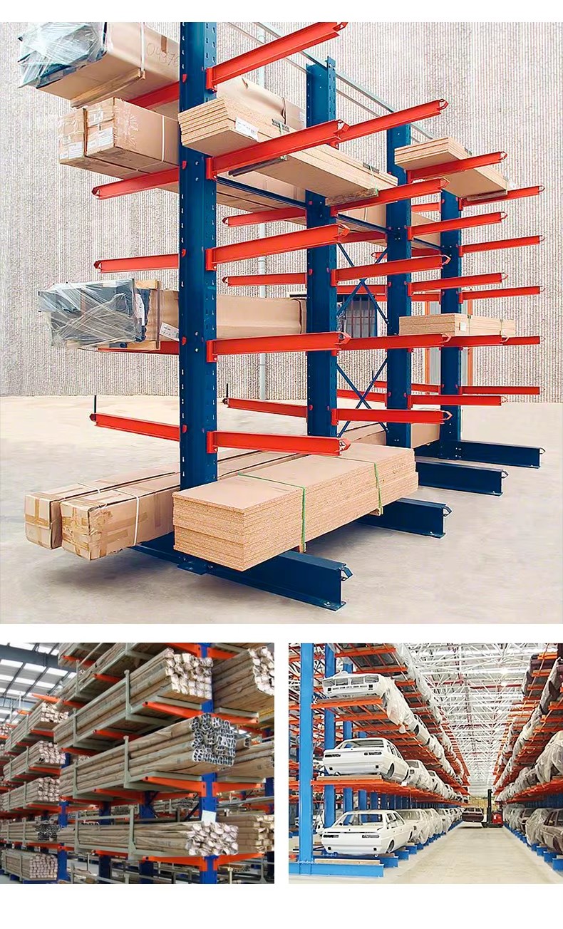 Heavy-Duty Industrial Cantilever Racks for Long Objects Storage