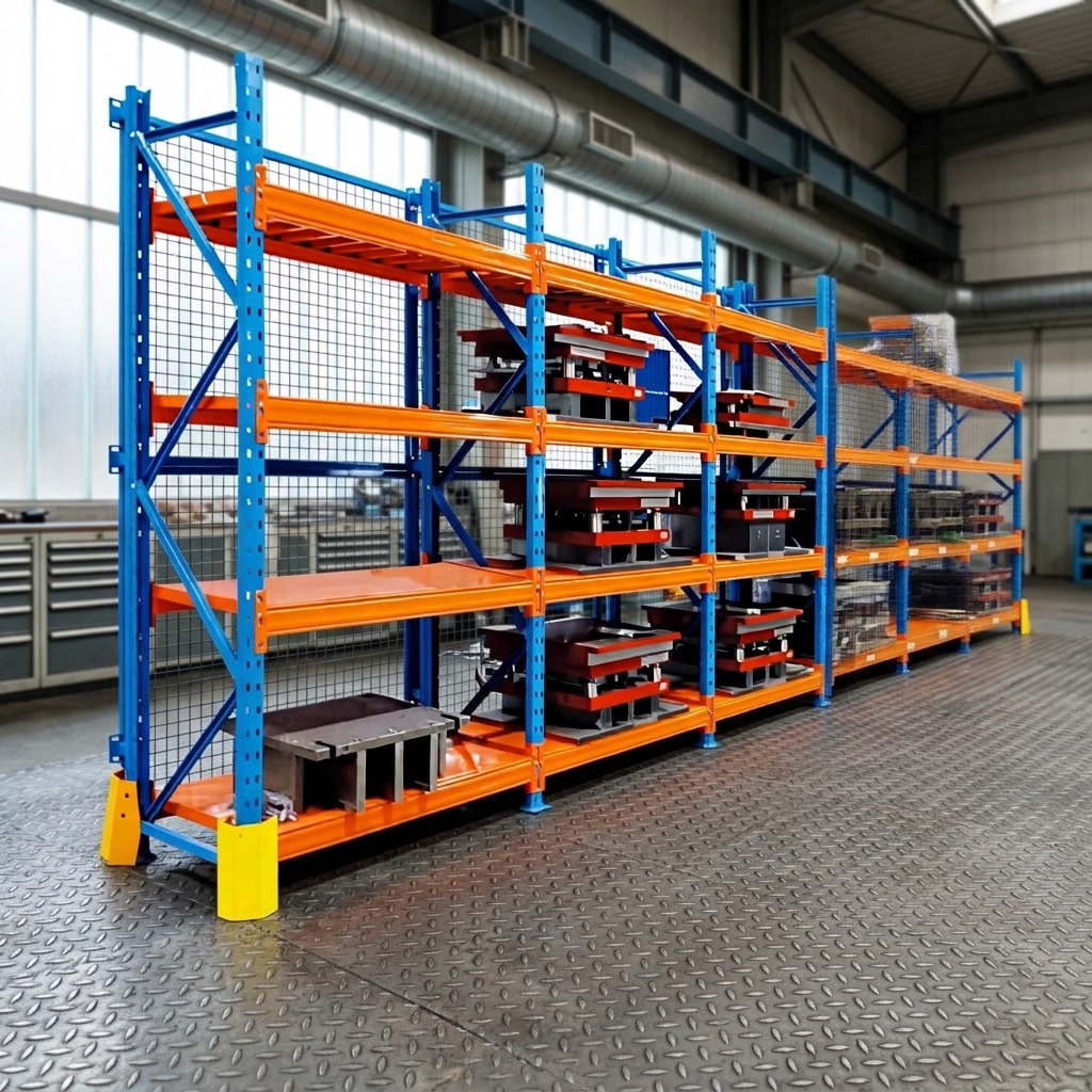 Powder Coated Pallet Racking 5 Tier Cold Rolled Steel Adjustable Heavy Duty 3000kg Capacity Customizable