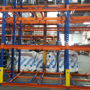Push Back Pallet Racking Forklift Operated Push Back Rack for 3PL Logistics Warehouse