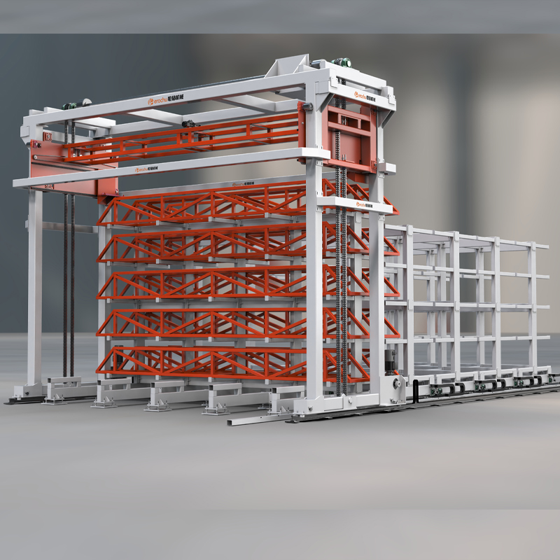 Customized 8-Layer Corrosion Protection Powder Coated Steel Industrial Warehouse Storage Rack System with Automated Retrieval