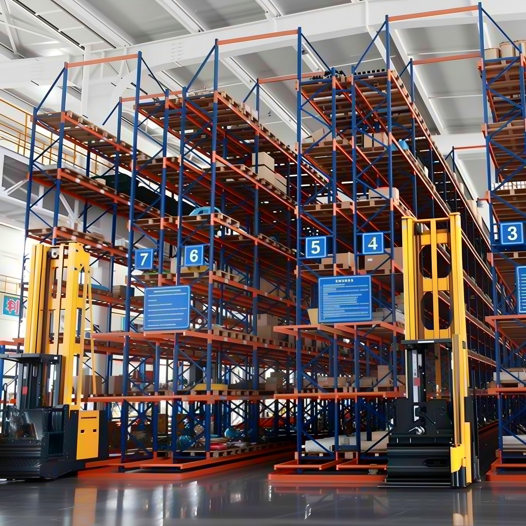 Factory Direct Very Narrow Aisle VNA Pallet Racking Heavy Duty Steel Warehouse Storage Selective Rack System 500-4000kg/Level