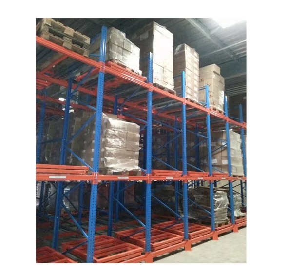 Heavy Duty Push Back Rack Adjustable Warehouse Storage System Metal Pallet Rack System