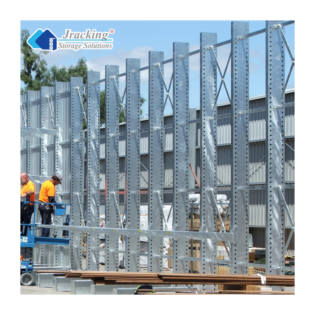 Jracking Industrial Warehouse Rack Steel Heavy-Duty Cantilever Racking System for Car Storage