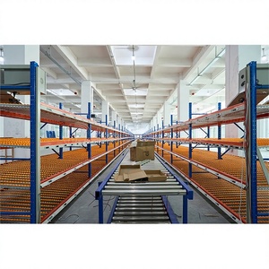 Automated Carton Flow Gravity Racking FIFO Steel Roller Warehouse Storage