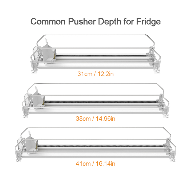 Refrigerator Shelf Glide System