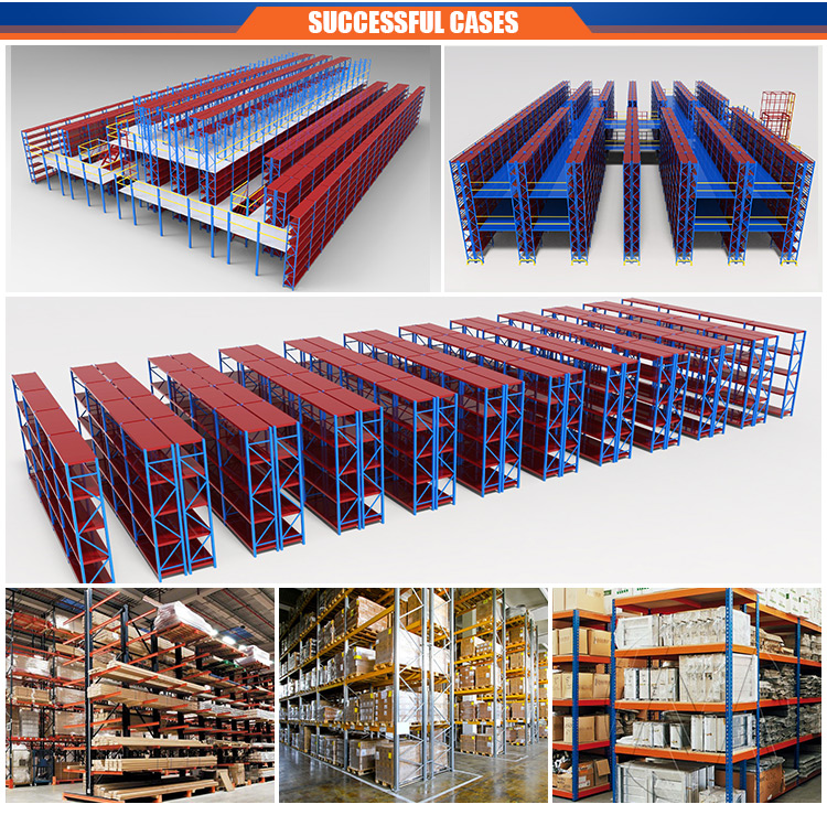 Warehouse Storage Steel Shelving System Metal Mezzanine Racking Industrial Structure Platform