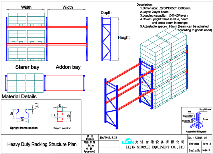 Manufacturer Factory Heavy Duty Metal Garage Industrial Warehouse Storage Pallet Rack Shelf Shelving and Racks Shelves