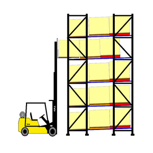Warehouse Storage Rack Pallet Racking Heavy Duty Push Back Pallet Racking System
