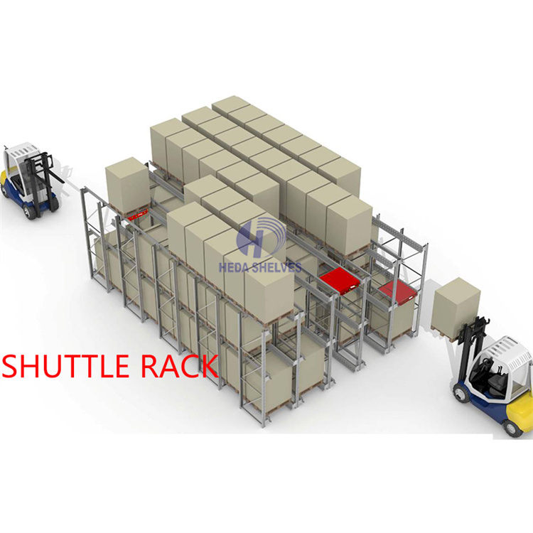 Automated Storage System Semi-Automatic Rack Warehouse Shuttle System Pallet Shuttle Rack FIFO System