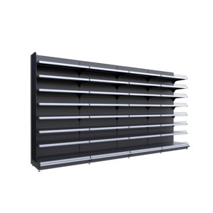 Hot Selling Single-Sided Commercial Heavy Duty Flat Back Panel Gondola Shelving Supermarket Store Supermarket Store Storage