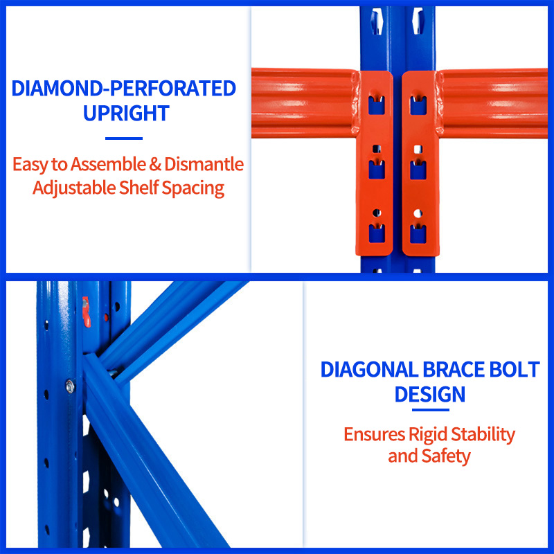 YueYang Heavy-duty Cold Rolled Steel 3-Layer Epoxy Powder Coated High-Bay Multi-Level Pallet Racking Warehouse Rack Cold Chain