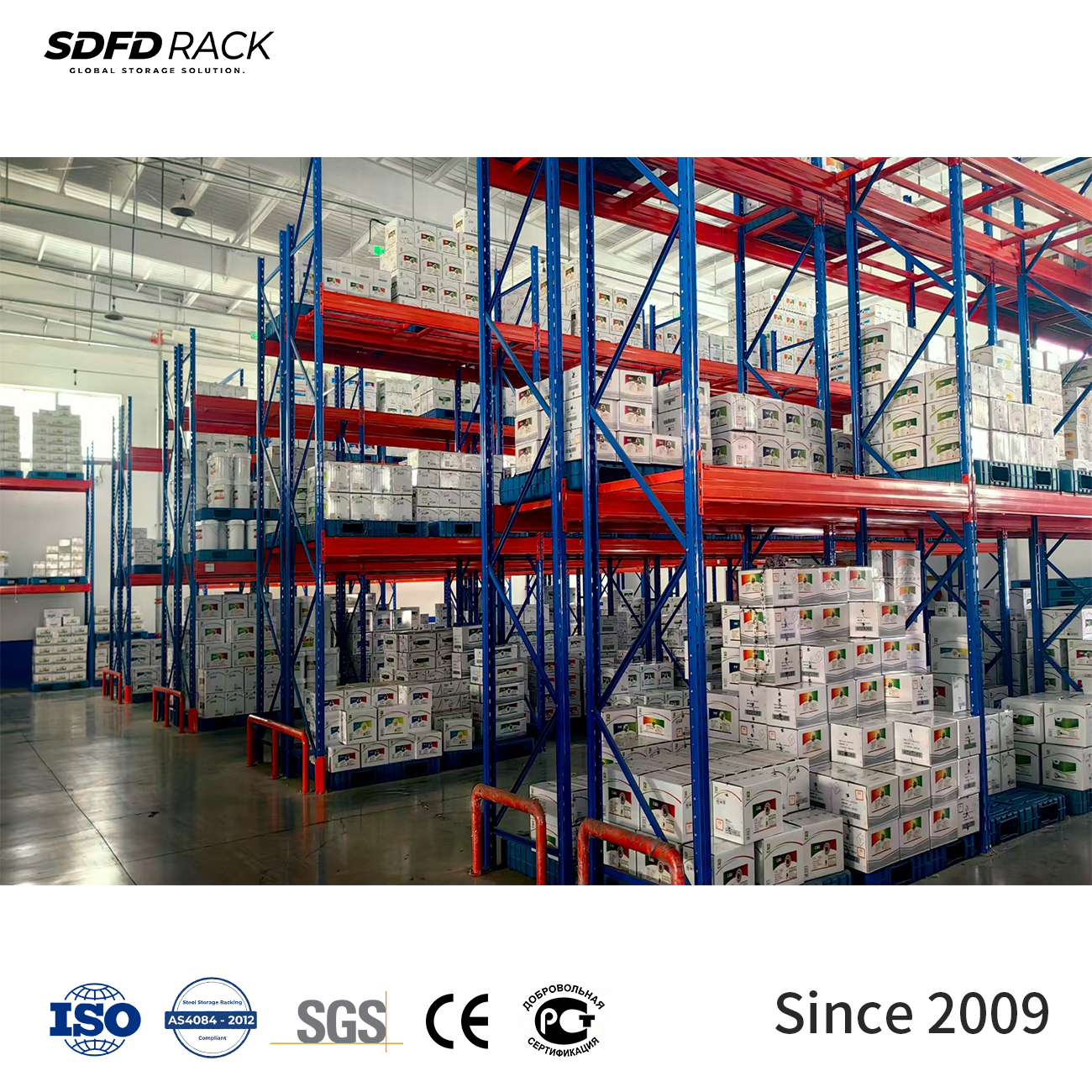 Adjustable Heavy Duty Teardrop Pallet Rack System High Load Capacity Industrial Metal Pallet Racks For Warehouse Storage