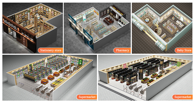 3D Store Layout Rendering 3
