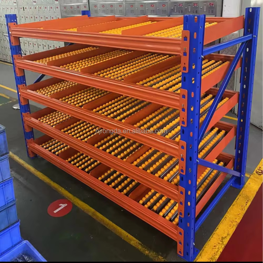Warehouse Gravity Flow Racks Steel Carton Pallet Flow Racking for Box