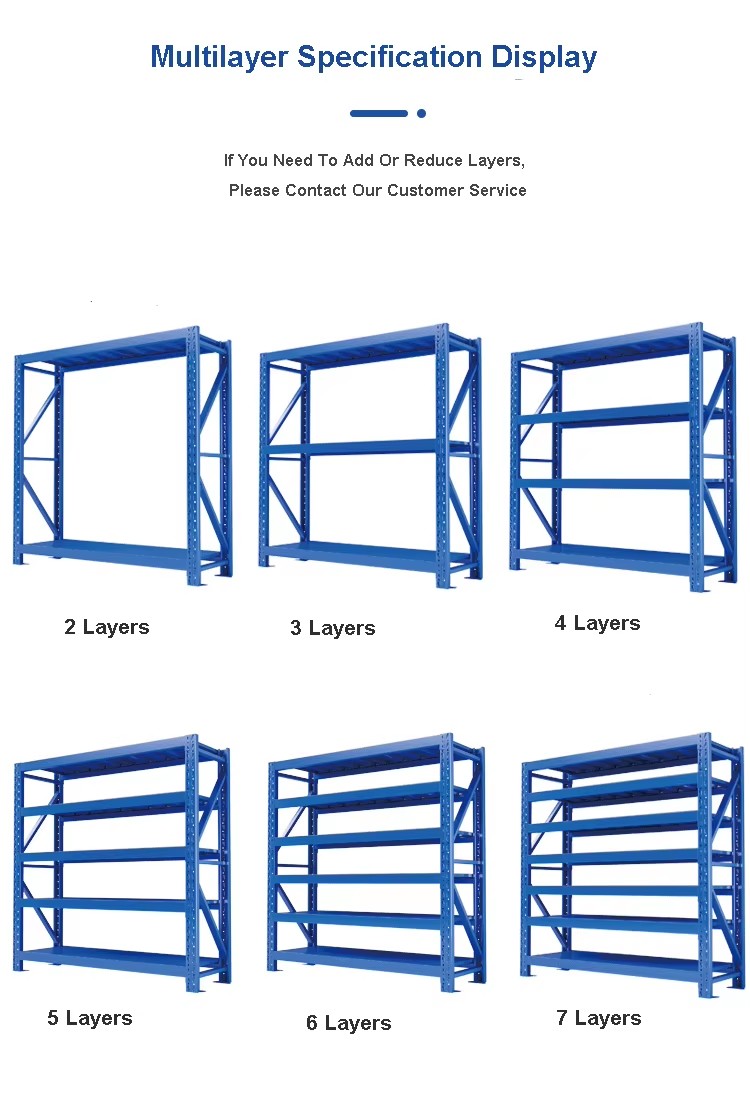 Heavy Duty Steel Storage Rack Industrial Warehouse Shelving System Adjustable Garage Organizer Rack with Plastic Bins