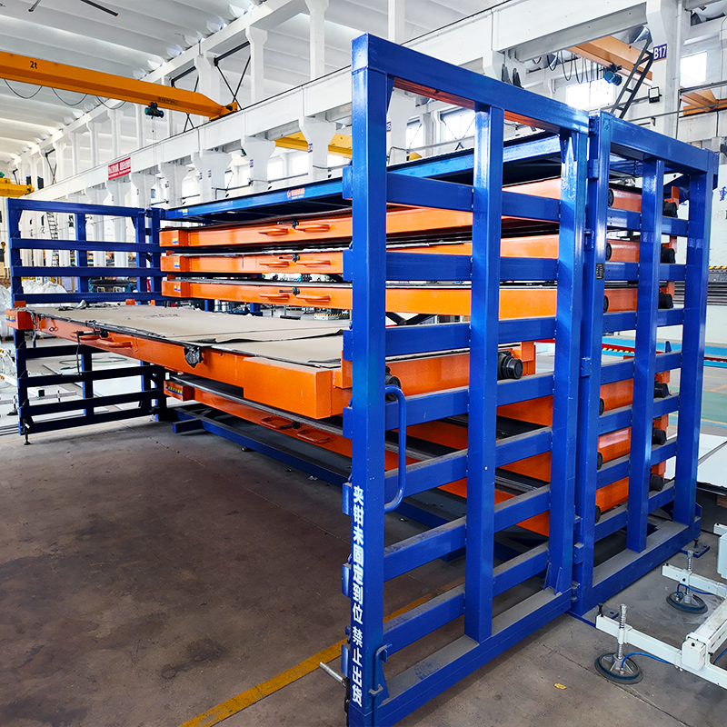 Heavy Duty Industrial Roll-out Sheet Metal Storage Rack, 6-Tier Space-Saving Steel Plate Drawer System for Fabrication Workshop