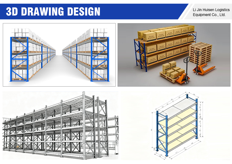 Adjustable Galvanized Steel Boltless Medium Duty Durable Industrial Warehouse Rack Shelves Space Saving Custom Project Design