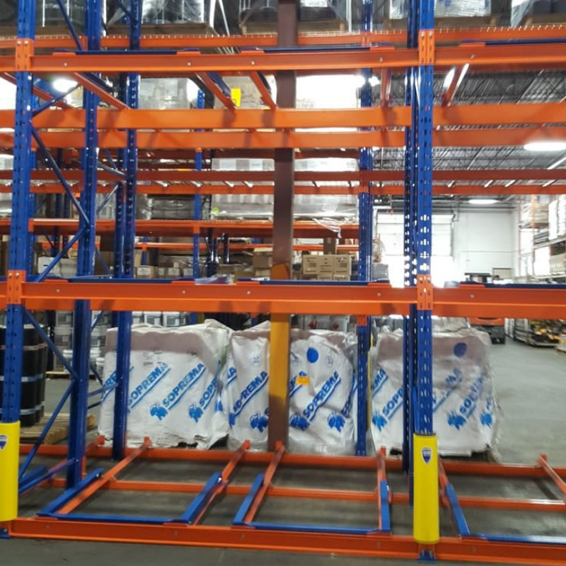 Forklift Friendly Steel Push Back Pallet Racking CE/ISO Certified 1000-2000kg Capacity 2-5 Pallet Deep Bulk Carton Goods Factory