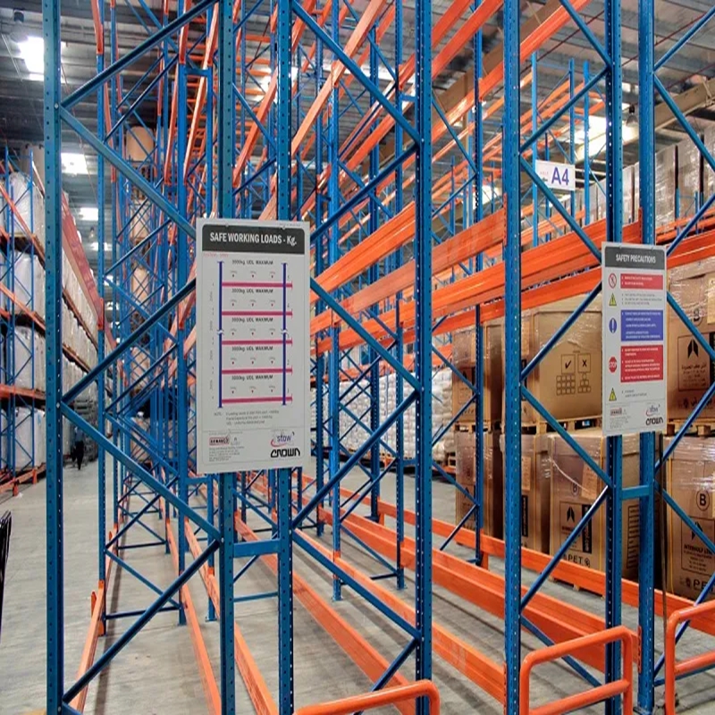 Heavy Duty 5 Layer Drive-In Pallet Rack for Warehouse Storage Steel and Metal Adjustable Durable and Anti-Rust