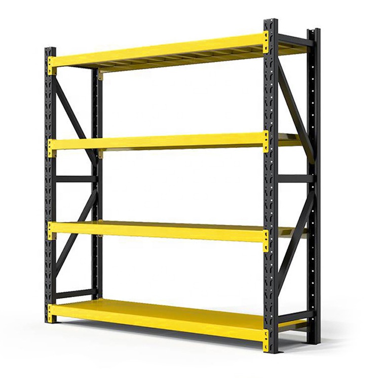 Metal Storage Shelf Rack Storage Racks Storage Shelving Units Heavy Duty 4 Tier Layers Factory Warehouse Shelves
