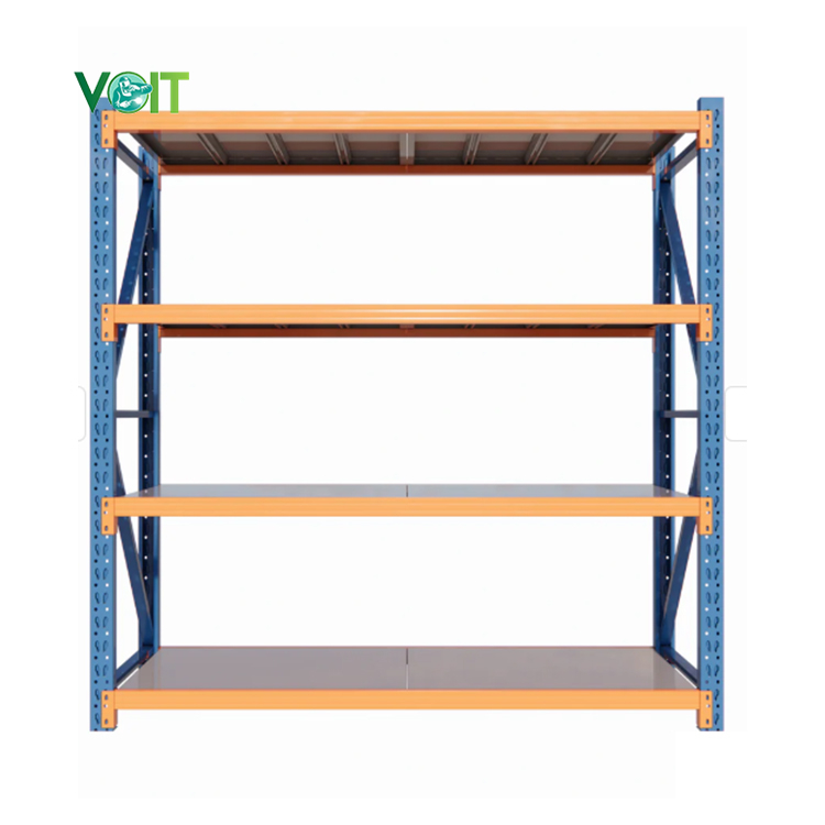 Heavy Duty Beam Racking 10-15m Tall Steel Storage Shelves for Large Logistics Center Palletized Cargo Stacking