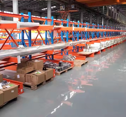 Boltless 5-Layer VNA Pallet Rack Adjustable Metal Warehousing &amp; Workshop Racking with 1000kg Capacity Cantilever Shelf Design