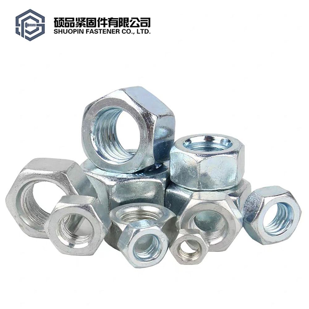 Carbon Steel Zinc Plated Hex Nut DIN934 Class 8 for Heavy Duty Pallet Rack Mezzanine Racking Flow Rack Shelf Workbench Assembly