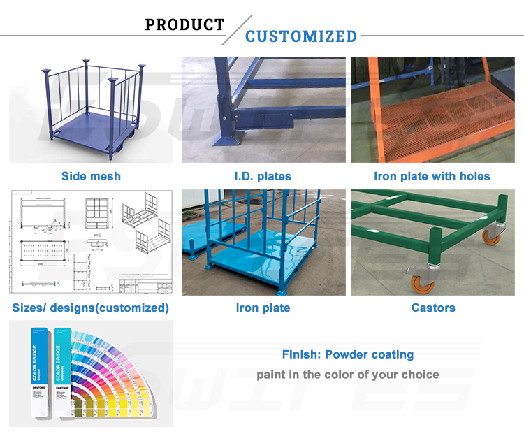 Heavy Duty Fabric Roll Industry Stackable Durable Metal Steel Racks for Warehouse Storage