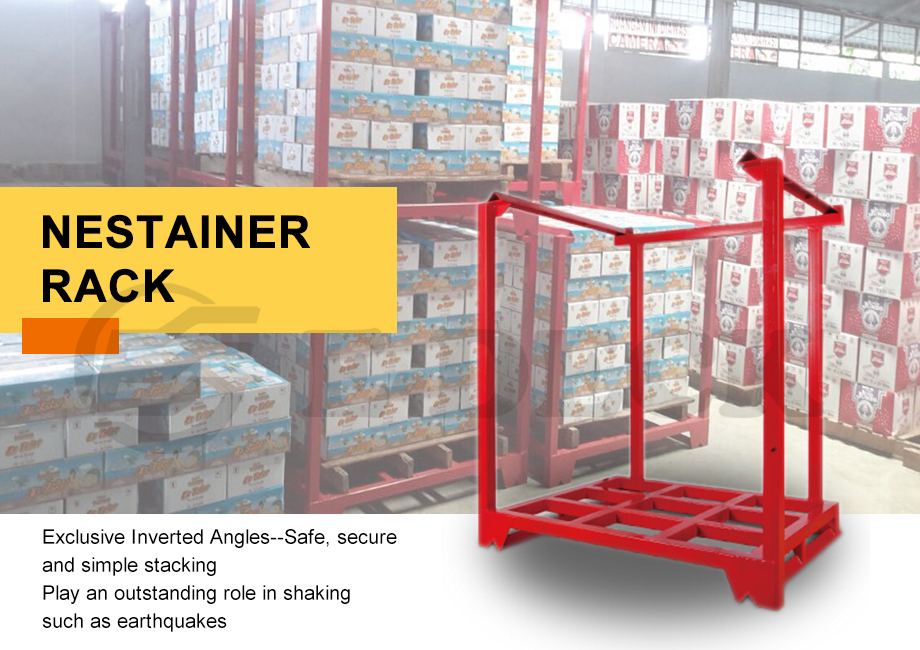 Warehouse Storage Durable Steel Stacking Metal Frame Pallet