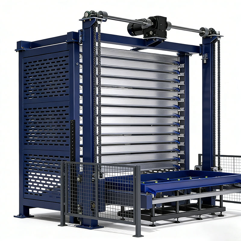 Automated Storage and Retrieval System Intelligent Vertical Sheet Metal Warehouse Storage Shelving