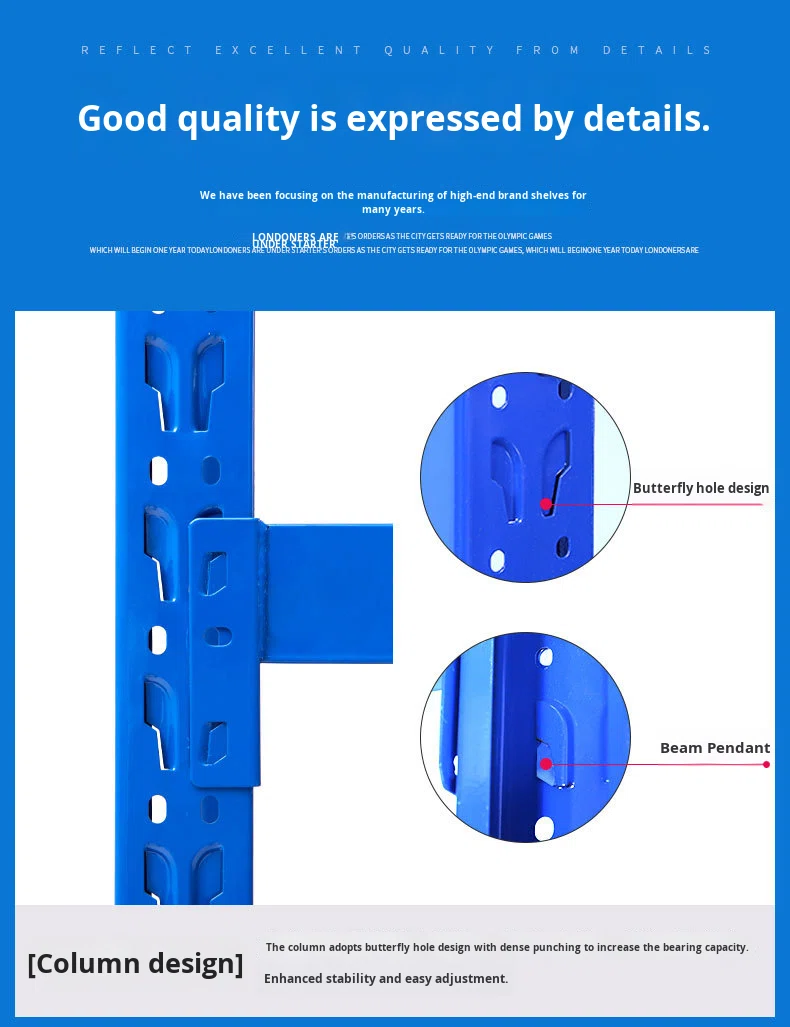 Steel Storage Racks Wholesale Warehouse Storage Shelves Heavy-Duty Multi-Layer Display Racks for Supermarket