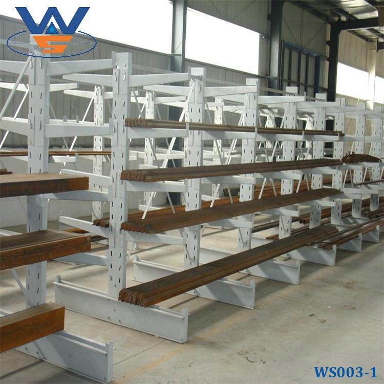 Industry Warehouse Steel Structural Pipe Rack Cantilever Rack for Pipe / Lumber Storage
