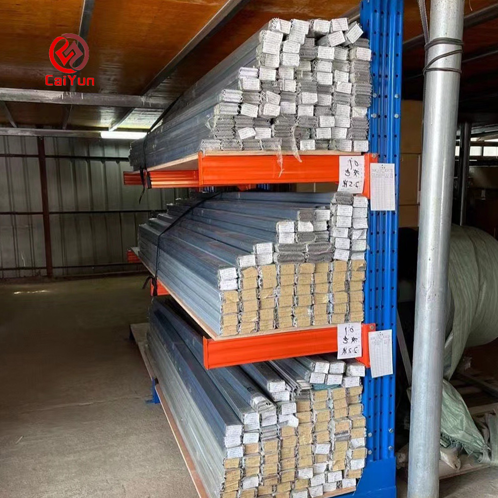 Double Layer Cantilever Shelves for Manufacturing Plant Pipe/Profile Storage