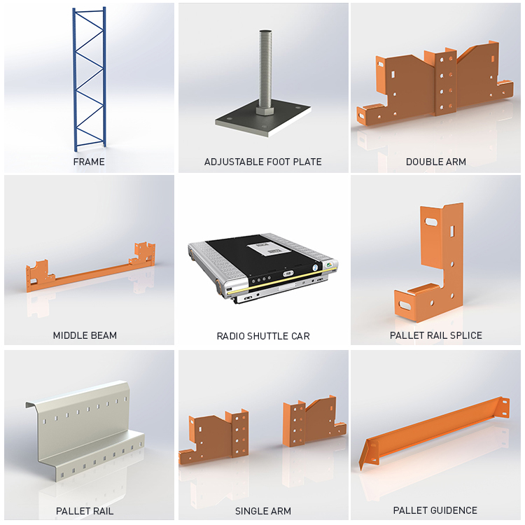 Heavy-Duty Steel Warehouse Racks with Automated Radio Shuttle Racking Equipment Movable Pallet System Automatic rack