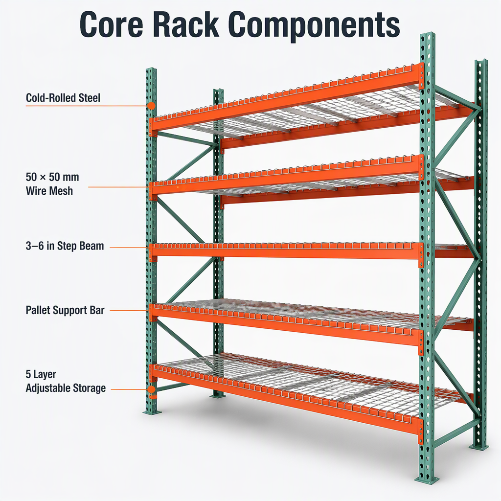 Teardrop Pallet Rack Specification Sheet 1
