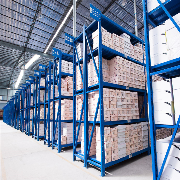 Easily Assemble Heavy Duty Steel/Iron Garage Storage Racks 4 Layers Long Span Warehouse Shelving Rack Set with 10 Year Warranty