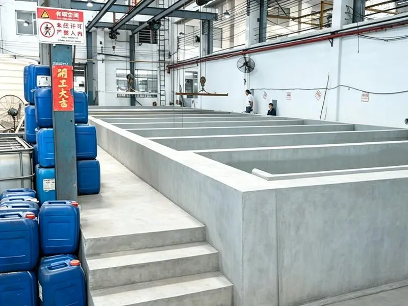 Industrial pickling and phosphating chemical immersion pretreatment