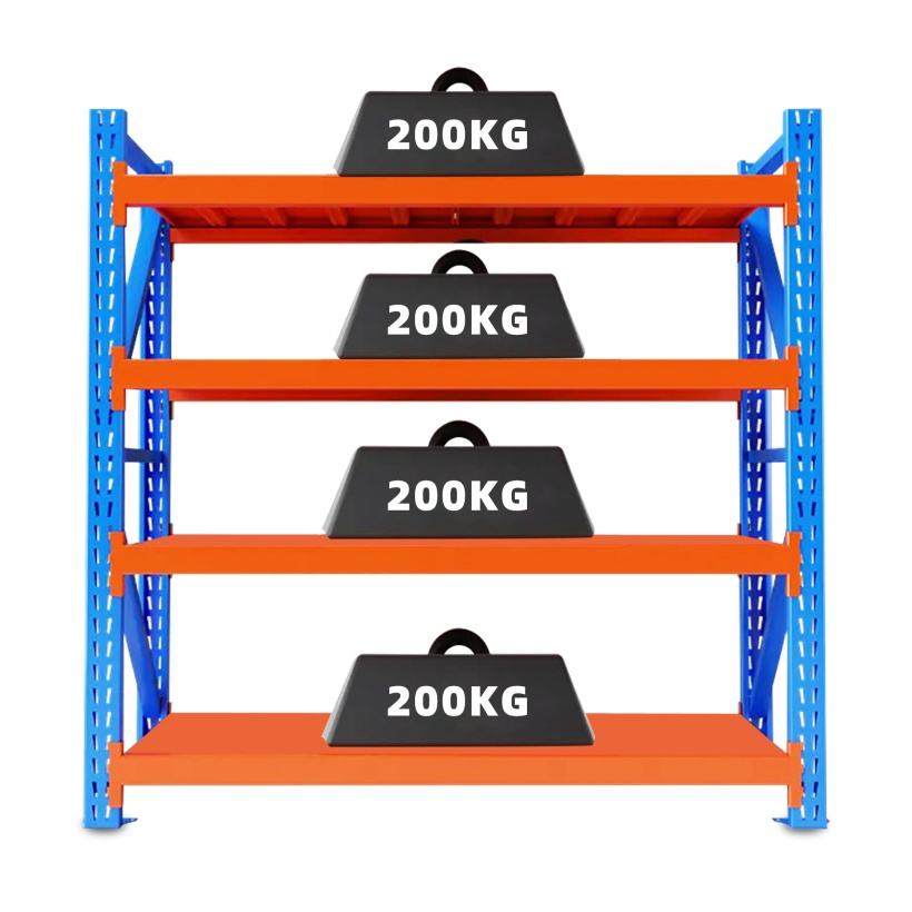 Low Price 5 Layer Steel Adjustable Boltless Corrosion Protection Powder Coated Heavy Duty Warehouse Storage Rack Shelves