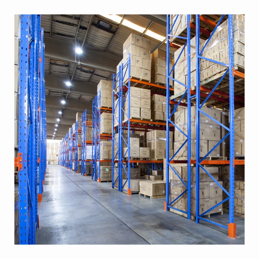 Industrial Adjustable Beam Shelving Heavy Duty Steel Selective Pallet Rack Display Rack Epoxy Coating for 2000/3000/4000Kg