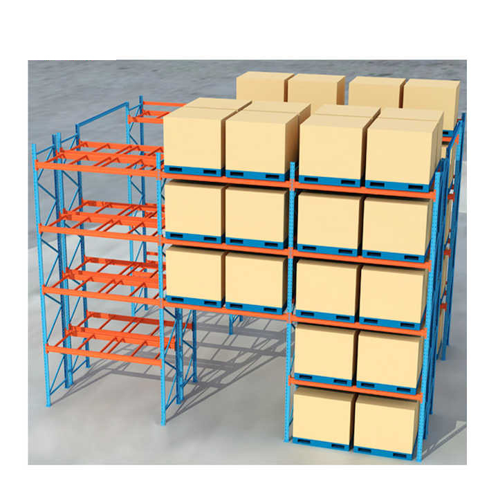 Direct Factory Sale High-Density 5-Layer Drive-In Racking System 2000kg Load Capacity 5 Metal Roller-Guided Warehouse Storage