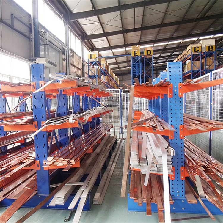 Heavy-Duty Industrial Cantilever Racks for Long Objects Storage
