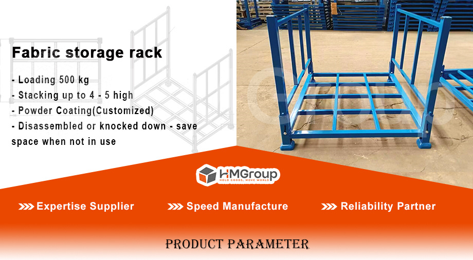 Vertical Storage 4-6 High Powder Coating Heavy Duty Mild Steel Q235 Forklift Portable Storage Textile Racks