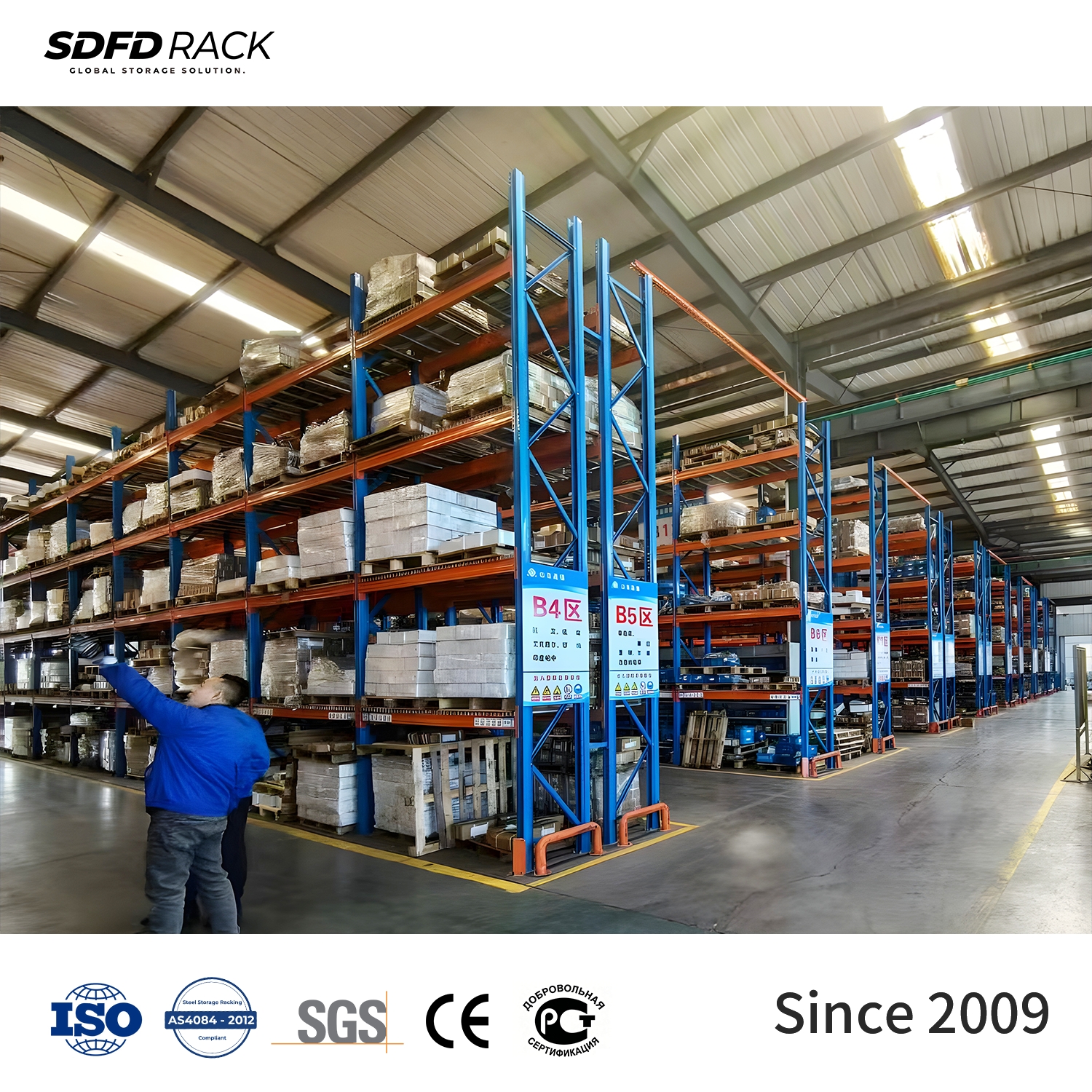 Low Price High Quality Heavy Duty Pallet Racks Industrial Selective Pallet Racking System for Medical Supply Warehouse Storage